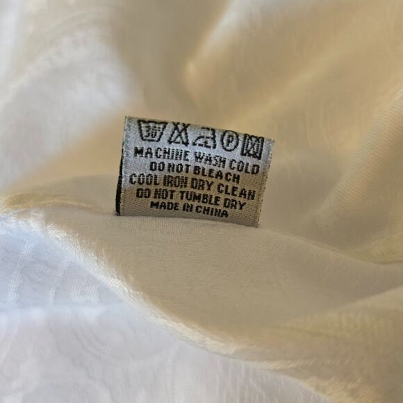 COOGI CLASSIC MENS BUTTON UP LONG SLEEVE WHITE SHIRT PAISLEY SIZE 15 1/2 32/33 - Picture 10 of 10